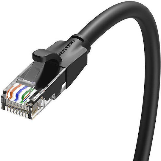 Vention U/UTP Кат.6 (Gigabit) Мрежови Кабел Ethernet 8m Черен