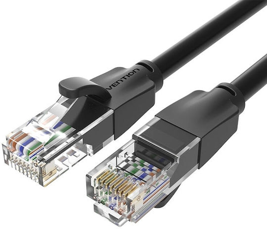 Vention U/UTP Кат.6 (Gigabit) Мрежови Кабел Ethernet 8m Черен