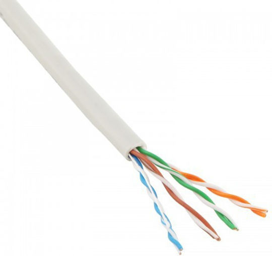 U/UTP Cat.5e Ethernet Network Cable without Terminated Connectors 305m White
