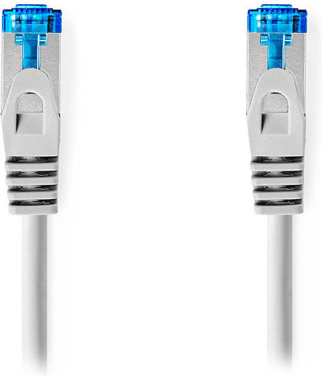 Nedis S/FTP Cat.6a (Gigabit) Καλώδιο Δικτύου Ethernet 0.5m Γκρι
