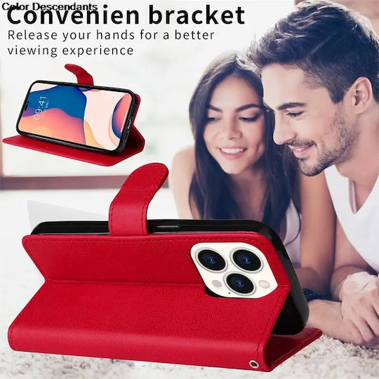 Buchen Sie Leder / Kunststoff Rot (Samsung alle Book-Typ-Modelle)