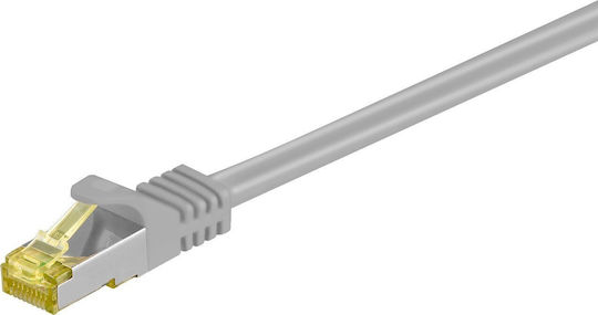 Goobay S/FTP Cat.7 (10Gbps) Καλώδιο Δικτύου Ethernet 0.25m Γκρι