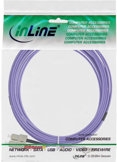 InLine Cablu De Rețea Fibră Optică LC-SC 20m Multicolor