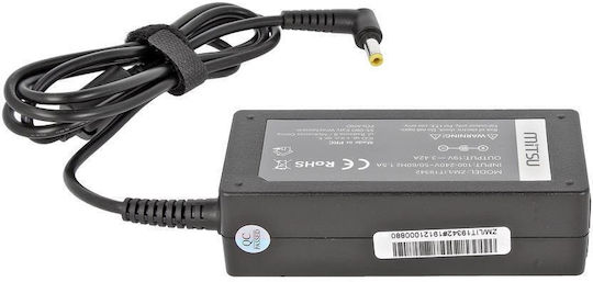 Mitsu Laptop Charger 65W 19V 3.42A for Asus / Lenovo / MSI / Toshiba with Detachable Power Cable