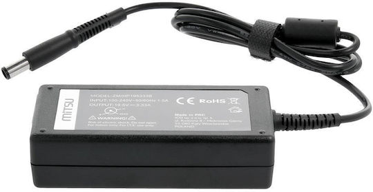 Mitsu Φορτιστής Laptop 65W 19.5V 3.33A για HP