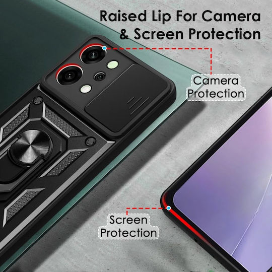 Back Cover Negru (Oppo Reno14 Pro, SKYDDAR INNOVATION)