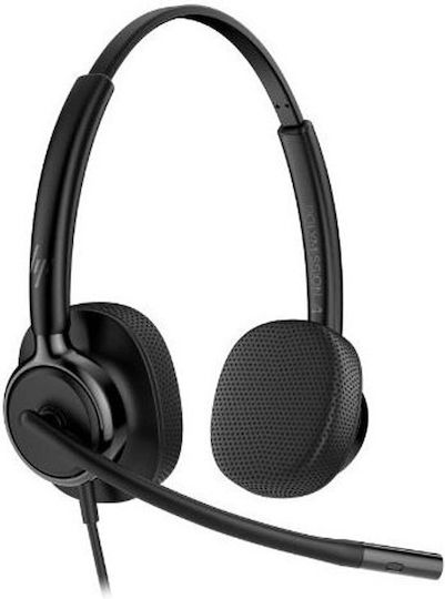HP Poly Mission 420 On Ear Multimedia Ακουστικά με μικρόφωνο και σύνδεση USB-A / USB-C