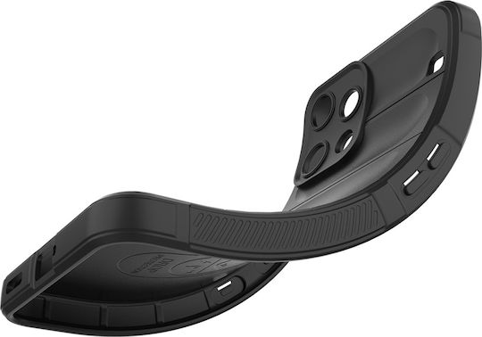 Techsuit Magic Umschlag Rückseite Silikon Schwarz (Nichts Phone (3a) Lite)