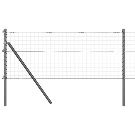 vidaXL Garden Fencing Material 7pcs Gray