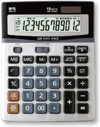M&G Calculator în Culoarea Negru 1buc