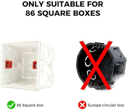 Comutator Metalic Orbit Negru Vichema 1 Gang 2 Căi 10a Negru Mat