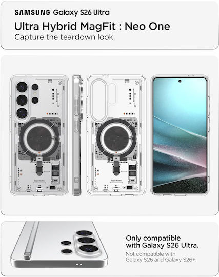 Spigen Ultra Hybrid Mag Back Cover Πλαστικό 2mm Neo One Transparent (Galaxy S26 Ultra)