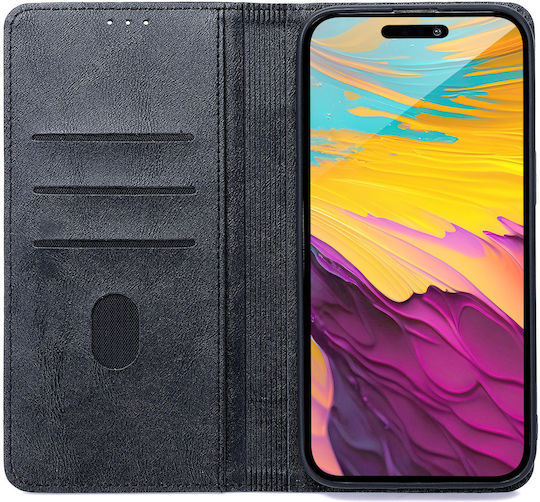 Smart Book Σιλικόνης / Δερματίνης Μαύρο (Redmi Note 15)