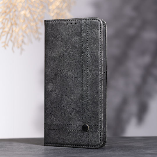 Smart Book Σιλικόνης / Δερματίνης Μαύρο (Redmi Note 15)