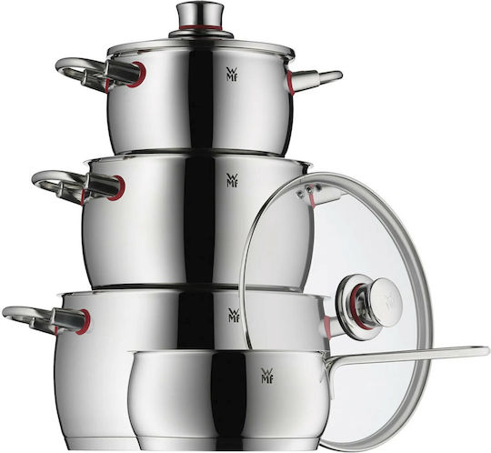 WMF Wmf Qualität Töpfe Set aus Rostfreiem Stahl mit Keramik Innenbeschichtung 4 Töpfe