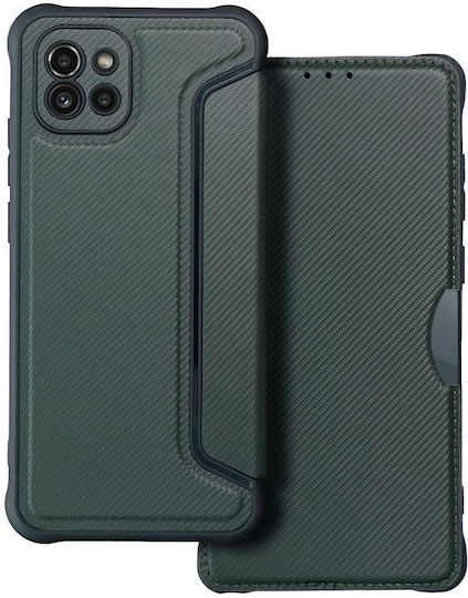 Forcell Razor Книга Изкуствена кожа Тъмнозелено (Galaxy A03)