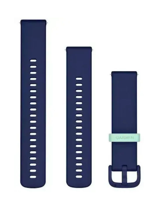 Garmin Curele Wearables Culoare Full Face Albastru Marin cu Buclă Teal (Forerunner 55/245/645 / Vivoactive 3/5/HR / Venu Sq 2)