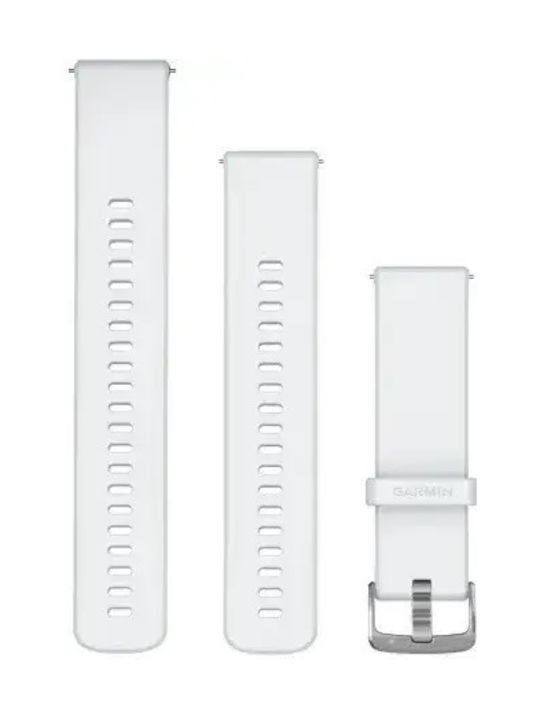 Garmin Каишка Силикон Whitestone, silver hardware (22 мм)