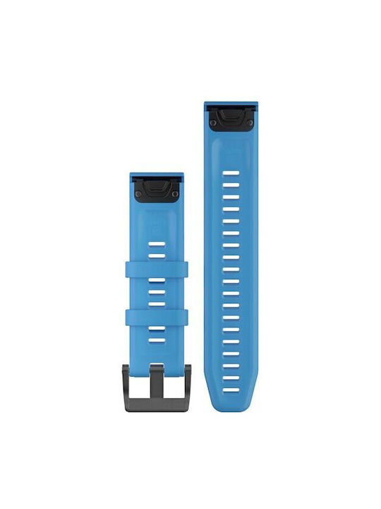 Garmin Quickfit 22 Λουράκι Σιλικόνης Cyan Blue (Fenix 5 / 5 Plus / 6 / 6 Pro / 7 / 7 Pro / 8 / E (47mm))