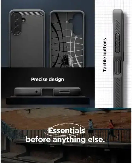 Spigen Robuste Armor Umschlag Rückseite Silikon Schwarz Galaxy A27