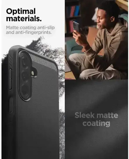 Spigen Robuste Armor Umschlag Rückseite Silikon Schwarz Galaxy A27