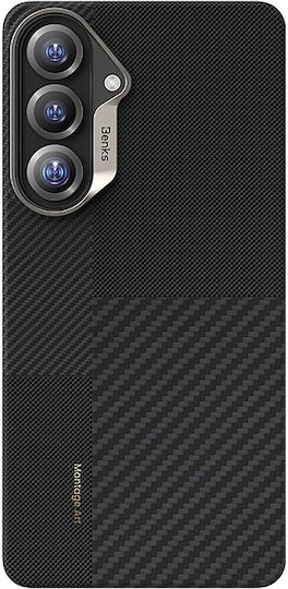 Benks Umschlag Rückseite Aramidfaser 0,3 mm Schwarz für Galaxy S26+