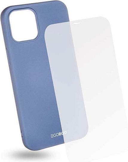 Egoboo Rubber Umschlag Rückseite Silikon Gray (iPhone 12 Pro Max)