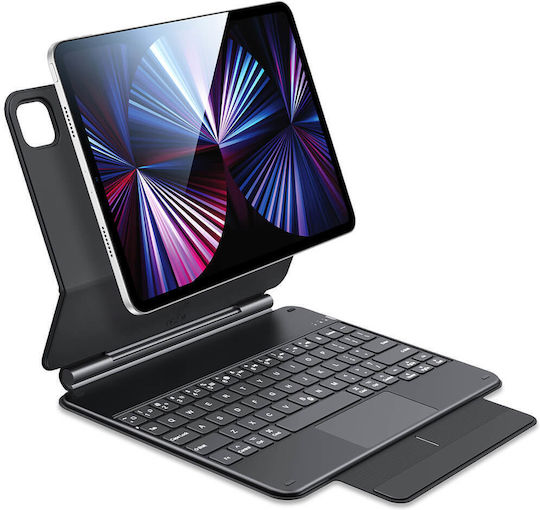 ESR Rebound Флип Капак с Клавиатура Английски Език САЩ Черен iPad Pro 2020 12.9" iPad Pro 2021 12.9" iPad Pro 2022 12.9''
