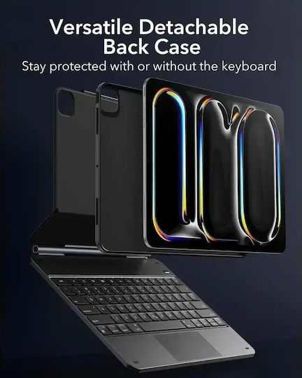 ESR Rebound Magnetic Flip Cover cu Tastatură Negra (iPad Pro 2024 13" - iPad Pro 2024 13")