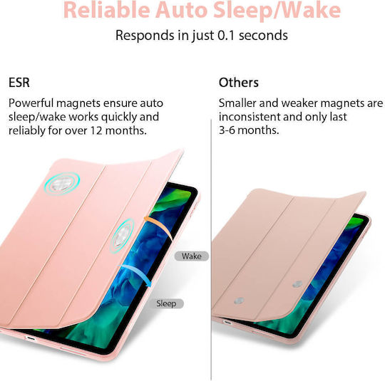 ESR Rebound Flip Cover Ροζ Χρυσή (iPad Pro 2020 11")