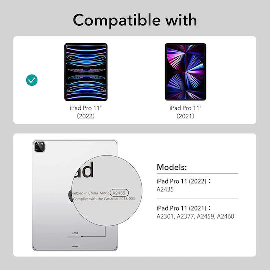ESR Rebound Hybrid 360 Задна Корица Светлосиня iPad Pro 2021 11" / iPad Pro 2022 11''