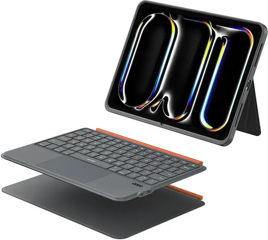 Wiwu Flip Cover με Πληκτρολόγιο Γκρι (iPad Air 4, iPad Air 5, iPad 11)