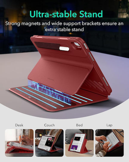 ESR ESR Shift Magnetischer Umschlag Rückseite Dauerhafte Rote (iPad Air 13 2024)