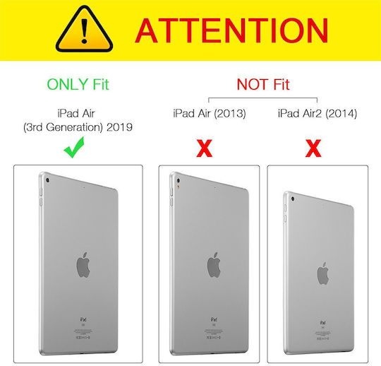 ESR Smart Case Marble Flip Cover Albă (iPad Air 2019 / iPad Pro 2017 10.5")