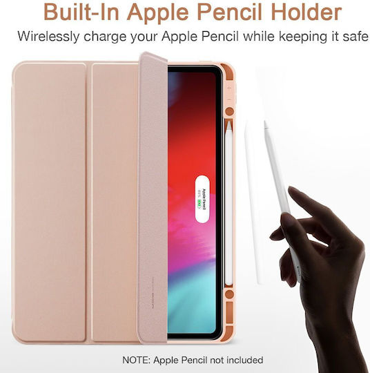 ESR Rebound Pencil Flip Cover Ροζ Χρυσή (iPad Pro 2020 12.9")