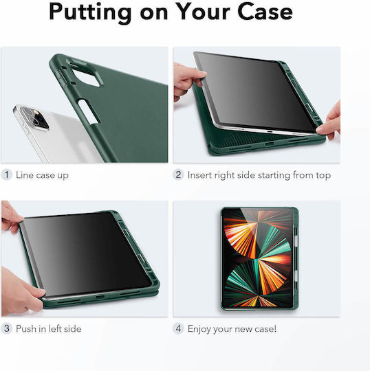 ESR Rebound Flip Cover Forest Green (iPad Pro 2021 12.9")