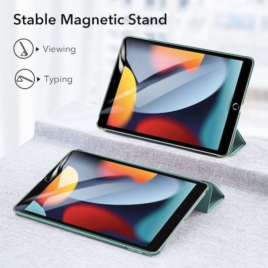 ESR Set Ascend + Tempered Glass Flip Cover Cactus Green (iPad Air 2020/2022)