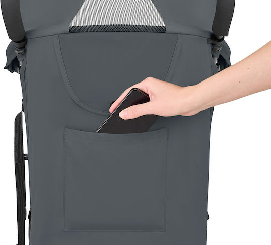 Kikka Boo Beetle 2 Количка с дръжка Подходяща от 6+ Месеца Сива 6.5kg