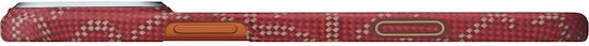 Pitaka Case Iphone 17 Pro Max Ultra-slim Pitatap Monogram-gold/red