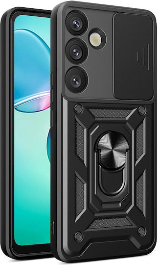 Defender Umschlag Rückseite Kunststoff / Silikon Schwarz (Samsung Galaxy S26, Defender)