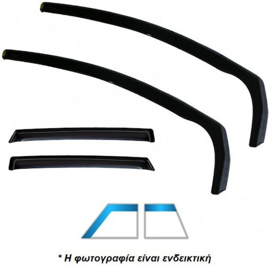 Heko Set deflectoare de vânt Dark Fime pentru BMW X3 4buc