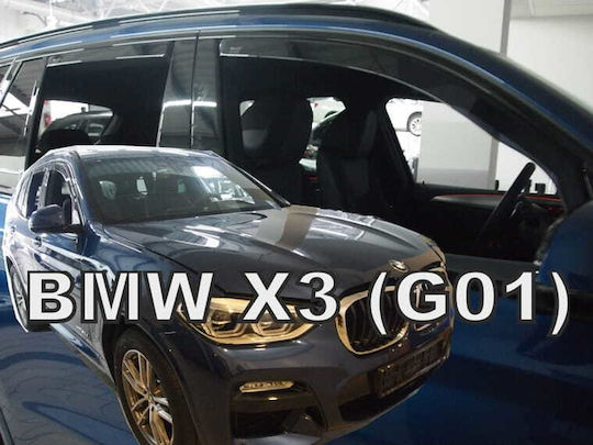 Heko Set deflectoare de vânt Dark Fime pentru BMW X3 4buc