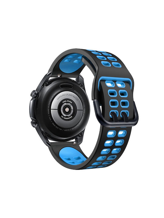 Huawei Watch Gt Runner Double Row Σιλικόνης Μαύρο Μπλε