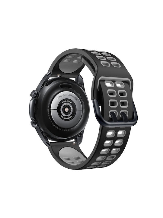 Huawei Watch GT Läufer Doppelreihig Silikon Schwarz Grau
