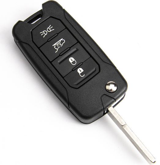 Carcasă cheie auto cu lamă Pliabil cu 4 butoane pentru Chrysler / Fiat / Jeep