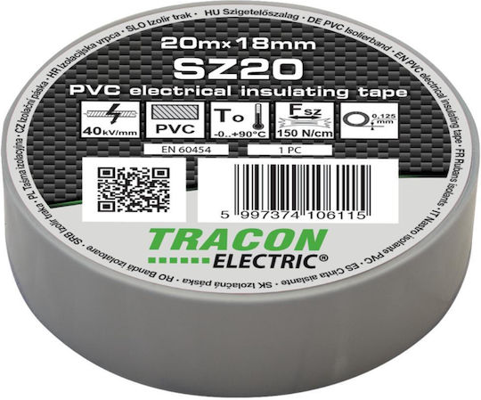 Tracon Electric Bandă de izolație Gri