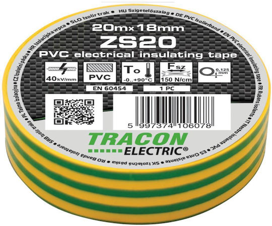 Tracon Electric Isolierband Gelb