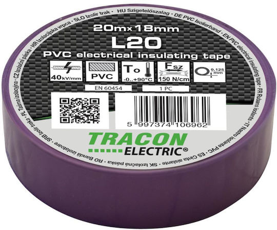 Tracon Electric Isolierband Lila