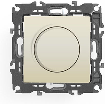 Aca Prime Recessed Classic Rotary Dimmer Switch without Frame 300W in Beige Color