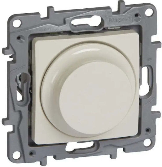 Legrand Niloe Χωνευτός Διακόπτης Dimmer χωρίς Πλαίσιο Κλασικός Περιστροφικός 300W σε Εκρού Χρώμα